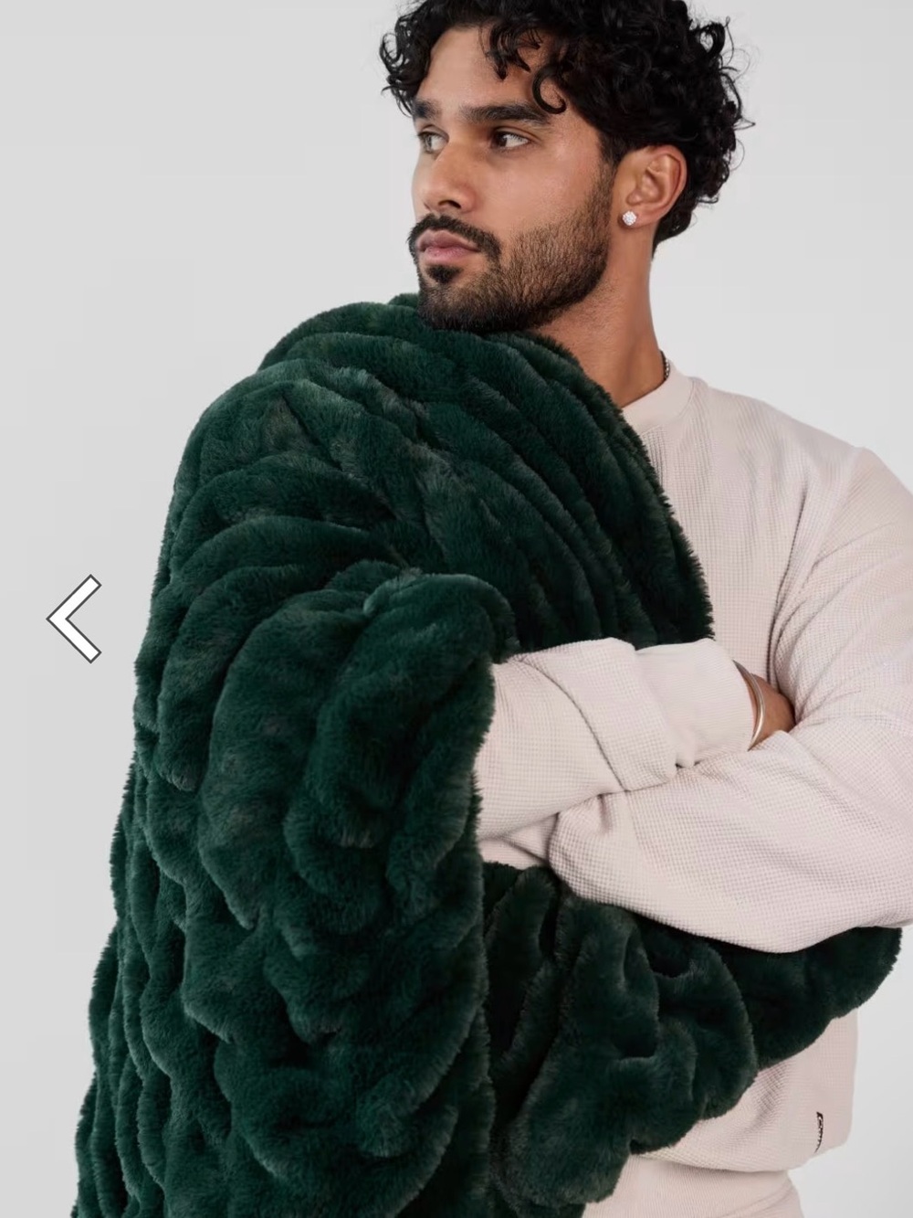 Comfrt Plush Throw Blanket in mountain moss 50x60